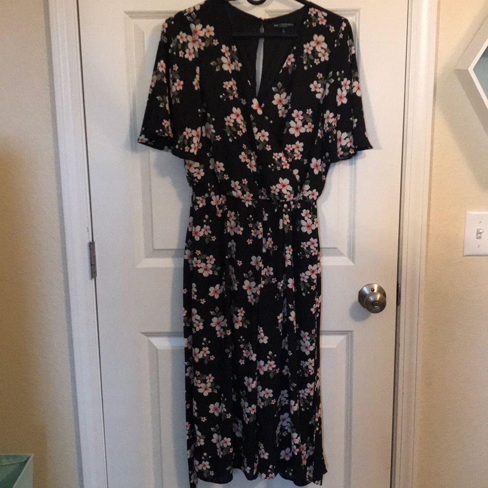 Flowery mid calf jumpsuit